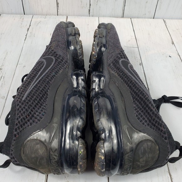 Nike Air Vapormax 2021 Flyknit 'Triple Black' Men's Size 7 Anthracite DH4084-001 - Picture 12 of 14